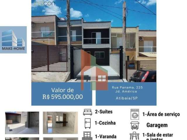 Casa para venda em Vila Petrópolis de 92.00m² com 2 Quartos, 2 Suites e 1 Garagem