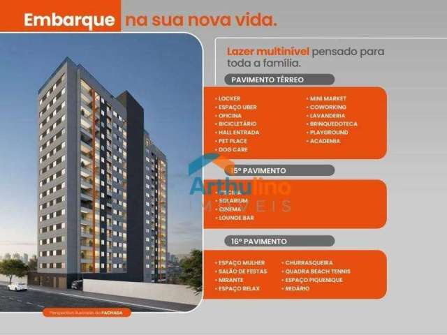 Apartamento para venda em Vila Carmosina de 37.00m² com 2 Quartos