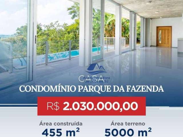 Casa para venda em Parque Da Fazenda de 455.00m² com 5 Quartos, 2 Suites e 4 Garagens