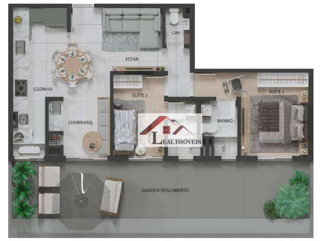 Apartamento para venda em Barcelona de 108.00m² com 2 Quartos, 2 Suites e 2 Garagens