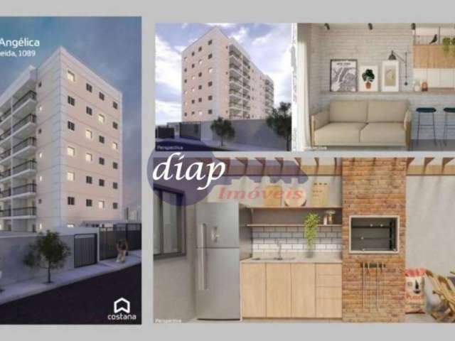 Apartamentos de 2 dormitórios com e sem vaga. Unidades de 49 m² a partir de R$ 437.000,00. Condomínio com salão de festas, churrasqueira, garagem cobe