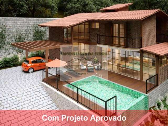 Terreno c/ Projeto Aprovado na Serra da Cantareira c/ 1.280m² em residencial fechado - Oportunidade Única!