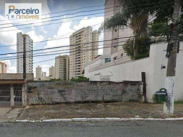 Terreno à venda, 308 m² por R$ 1.590.000,00 - Tatuapé - São Paulo/SP