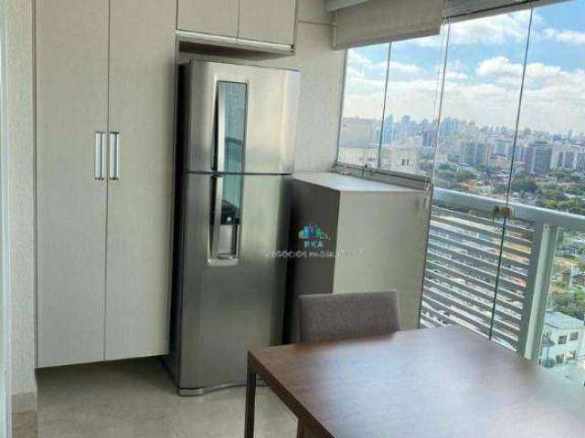 Apartamento com 1 dormitório para alugar, 33 m² por R$ 4.350,00/mês - Brooklin - São Paulo/SP