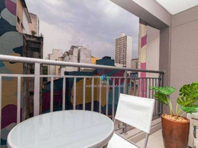 Apartamento com 1 dormitório à venda, 24 m² por R$ 375.000 - República - São Paulo/SP