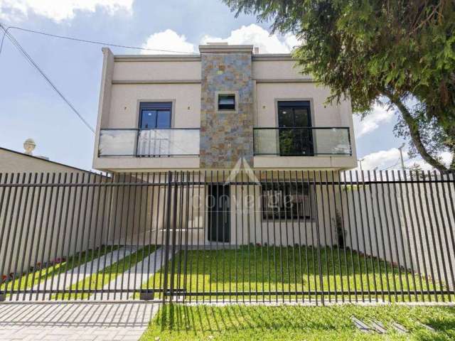 Sobrado NOVO, em condomínio, com 3 dormitórios, 1 suíte, 133m², novo, por R$ 795.000,00 em Santa Felicidade