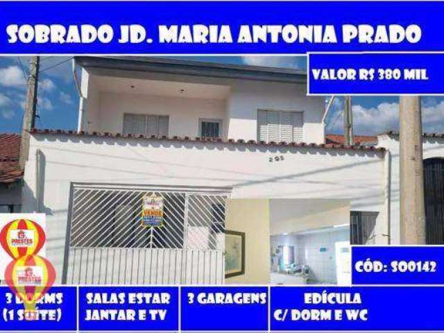 Sobrado para venda Jardim Maria Antonia Prado