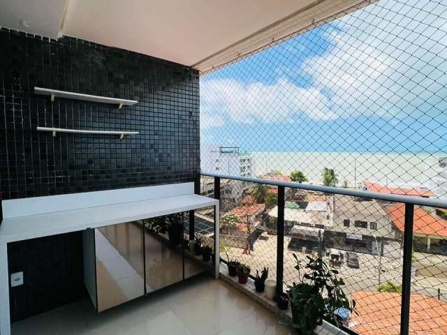 Apartamento amplo no Bessa com vista para o mar