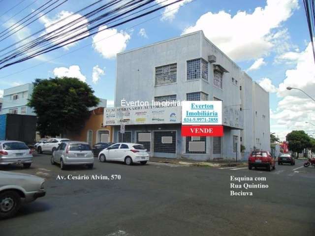 Prédio Comercial e casa, localizado na Avenida Cesário Alvim, Uberlândia MG;