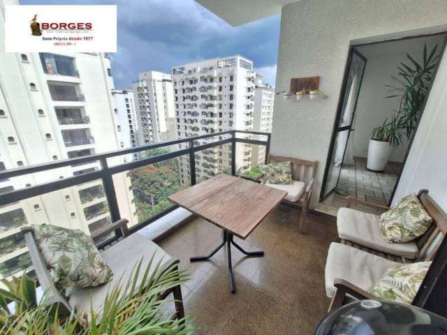 Moema em Local Nobre 125m² úteis, lazer com piscina, quadra e fitness!!