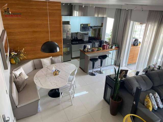 Duplex totalmente mobiliado e equipado, 2 suites, 2 vagas, lazer excelente