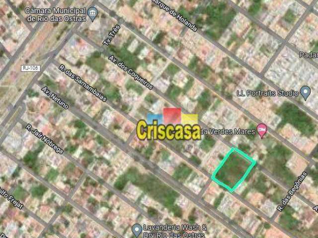 Terreno à venda, 3584 m² por R$ 1.400.000,00 - Verdes Mares - Rio das Ostras/RJ