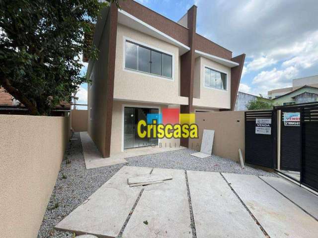 Casa com 3 dormitórios à venda, 102 m² por R$ 450.000,00 - Jardim Bela Vista - Rio das Ostras/RJ