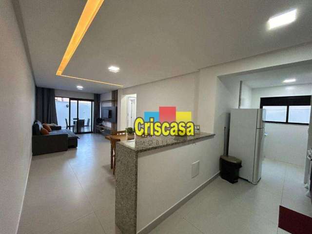 Apartamento com 2 dormitórios para alugar, 90 m² por R$ 3.500,00/mês - Costazul - Rio das Ostras/RJ