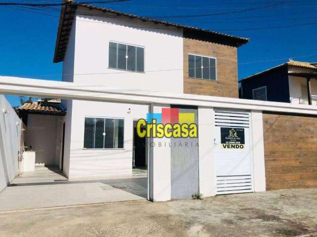 Casa com 2 dormitórios à venda, 98 m² por R$ 280.000,00 - Extensão Serramar - Rio das Ostras/RJ