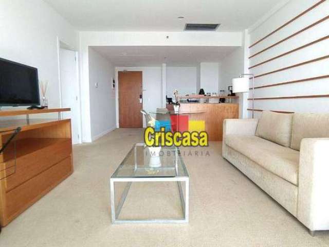 Flat com 1 dormitório, 70 m² - venda por R$ 285.000,00 ou aluguel por R$ 6.000,00/mês - Glória - Macaé/RJ