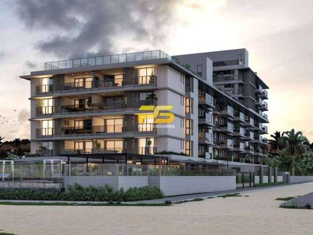 Apartamento alto padrão pé na areia 129m² 2 suítes + cobertura na praia de Formosa, a venda por R$1.448.455,00