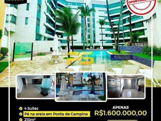 Apartamento com 4 quartos, Ponta de Campina - Cabedelo