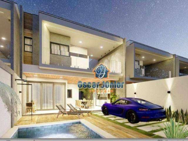 Casa Duplex com 4 Suítes com Piscina, 175 m² A PARTIR DE R$ 660.000 - São Bento - Fortaleza/CE