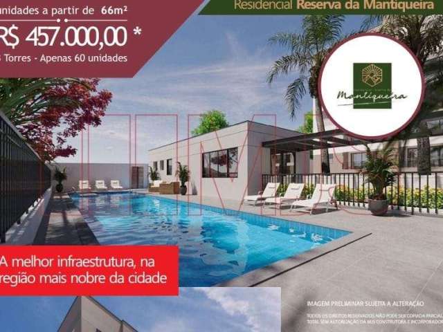 Apartamento com 2 dormitórios à venda, 66 m² por R$ 457.000,00 - Jardim Nova São João - São João da