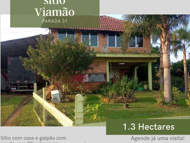 Vendo sítio com casa, galpão e açude