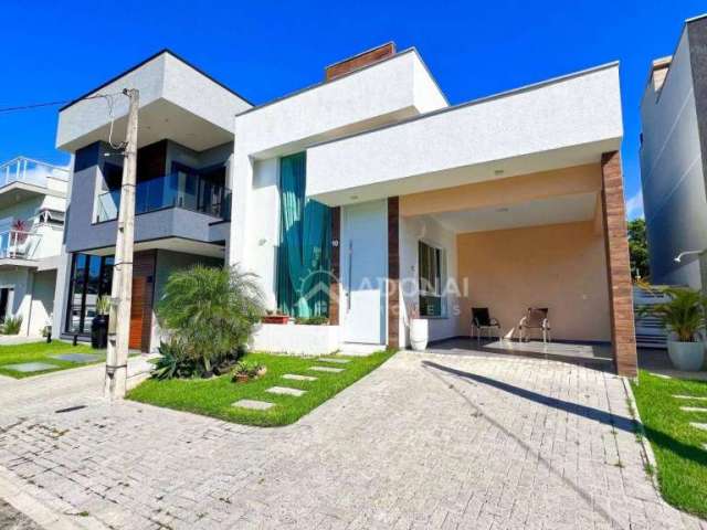 Casa em condomínio fechado em Guaratuba, à venda, 130 m² por R$ 760.000 - Brejatuba - Guaratuba/PR