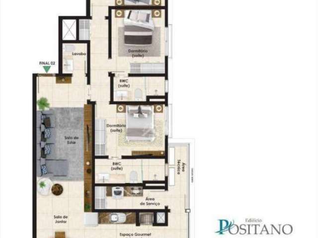 Apartamento com 3 dormitórios à venda por R$ 2.115.000,00 - Centro - Guaratuba/PR