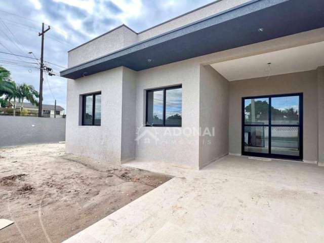 Casa Nova de Esquina com 2 dormitórios à venda, 72 m² por R$ 380.000 - Piçarras - Guaratuba/PR