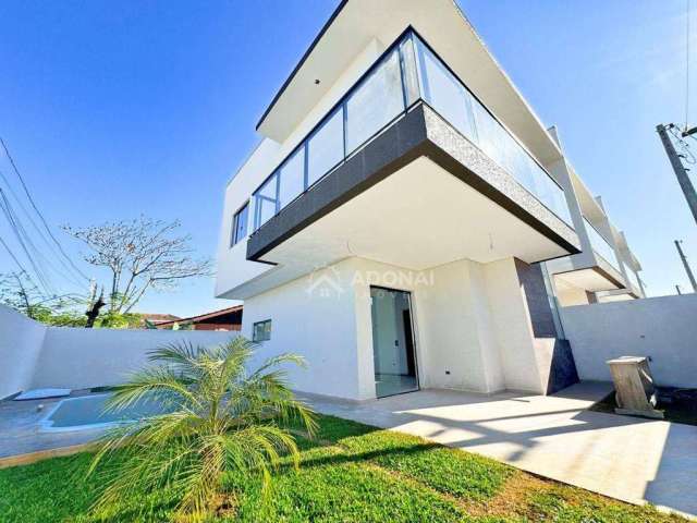 Sobrado com 3 dormitórios à venda, 97 m² por R$ 589.000,00 - Nereidas - Guaratuba/PR