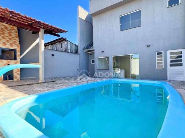 Sobrado com Piscina, 3 dormitórios à venda, 138 m² por R$ 520.000 - Piçarras - Guaratuba/PR