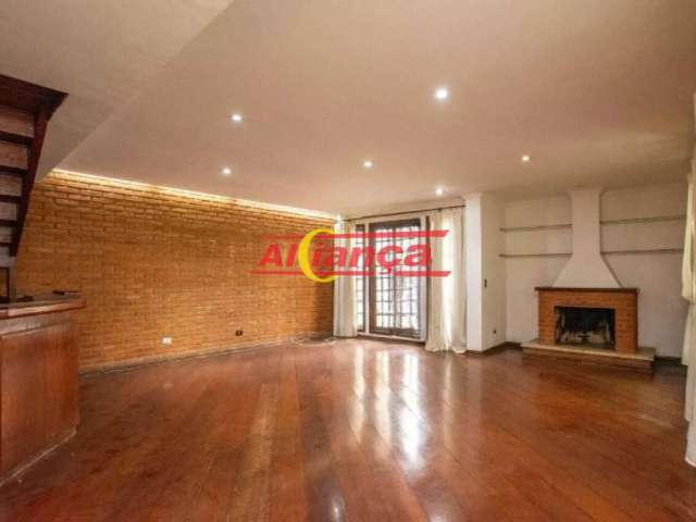 Sobrado para aligar com 4 quartos, suite, 6 vagas, 317m²,  macedo - guarulhos/sp por r$5.000,00