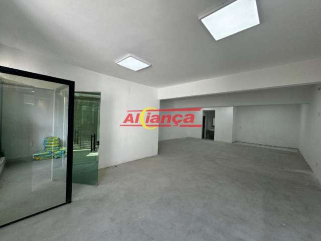 Sala comercial para alugar com 120m², vagas, vila camargos - guarulhos/sp por r$ 6.000,00