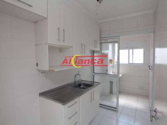 Apartamento com 02 quartos para alugar, 52m² - Ponte Grande - Guarulhos/SP POR R$1.600,00