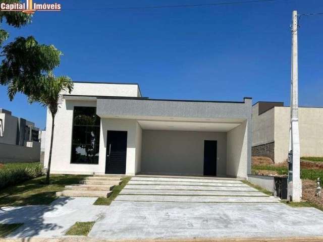 Casa de alto padrão para locação em condomínio no Jardim Piemonte, Indaiatuba-SP: 3 quartos, 3 suítes, 2 salas, 5 banheiros, 4 vagas de garagem, 200m².