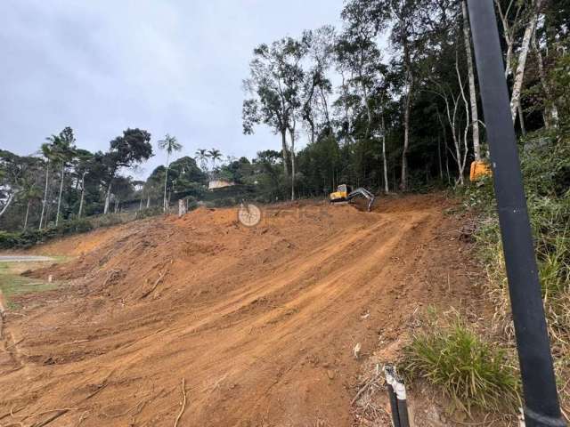 Terreno em condomínio fechado à venda na Estrada Francisco Smolka, Quebra Frascos, Teresópolis, 488 m2 por R$ 390.000