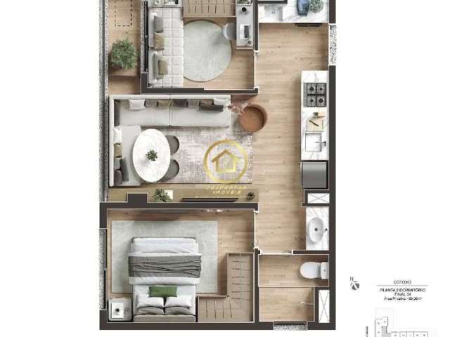 Apartamento com 1 quarto à venda na Cotoxó, 105, Pompéia, São Paulo por R$ 413.322