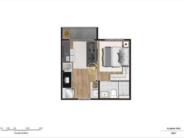 Apartamento com 2 quartos à venda na Rua Doutor Sérgio Meira, 280, Barra Funda, São Paulo por R$ 219.000