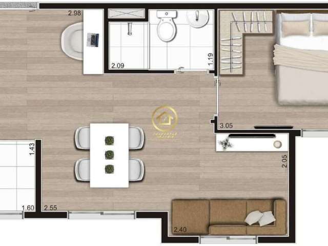 Apartamento com 2 quartos à venda na Rua dos Silvas, 225, Vila Nina, São Paulo por R$ 221.900