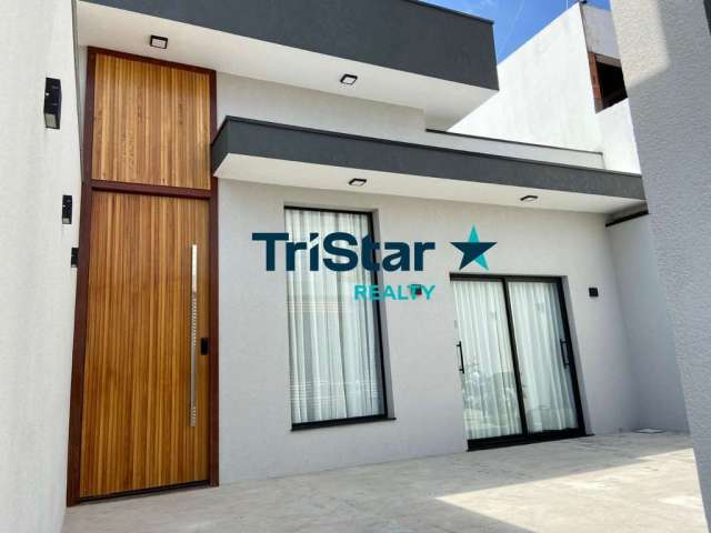 Tristar realty imobiliária - ca00182 - casa nova recém constrúida - at. 150m² - ac. 90m² - jardim nova veneza - indaiatuba/sp.