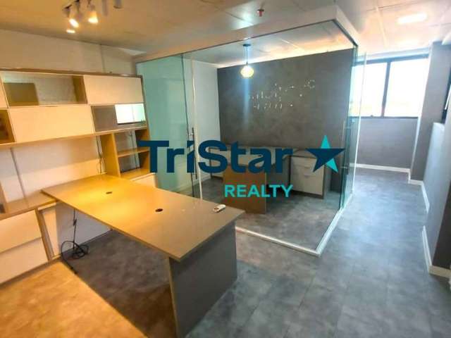 Tristar realty indaiatuba | sa00012 - sala comercial mobiliada em condominio coorporativo - sky towers - indaiatuba