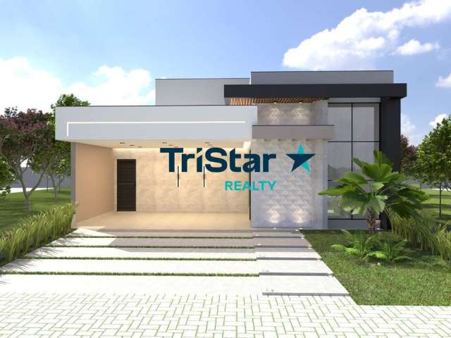 TRISTAR REALTY - LINDÍSSIMA CASA TÉRREA EM CONDOMÍNIO FECHADO - AT. 300m² - AC. 188m² - JARDINS DI ROMA - INDAIATUBA