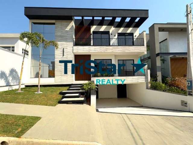 Tristar realty imobiliaria - ca00255 - belissimo sobrado todo planejado e climatizado em condomínio fechado - res. milano - indaiatuba