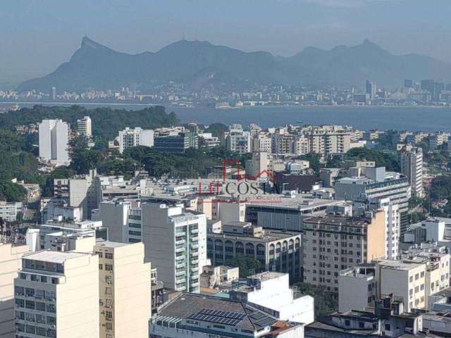 Excelente sala com vista deslumbrante para Baía de Guanabara e Cristo Redentor - Sala para alugar, 56 m² por R$ 2.123/mês - Centro - Niterói/RJ