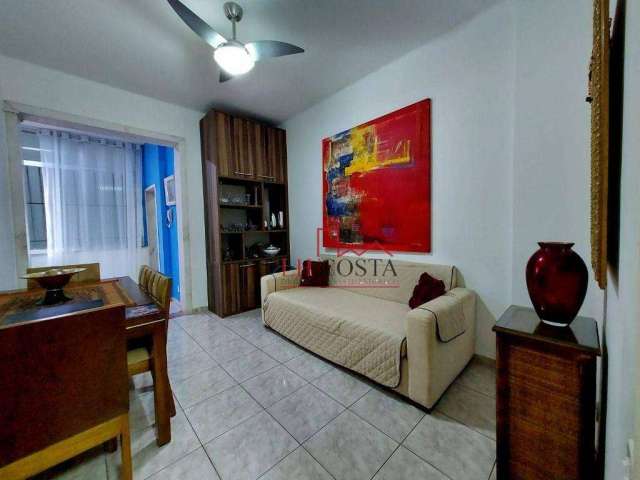 Excelente oportunidade esquina com Praia!!! Excelente Apto com varanda, 1 dormitório à venda, 60 m² por R$ 410.000 - Icaraí - Niterói/RJ