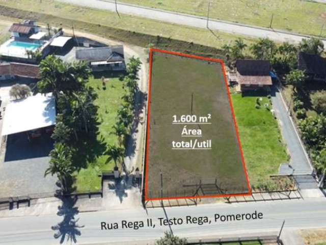 Terreno à venda no Testo Rega, Pomerode  por R$ 590.000