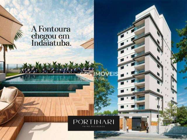 Apartamento com 3 dormitórios à venda, 96 m² por R$ 849.504,00 - Portinari Prime - Indaiatuba/SP