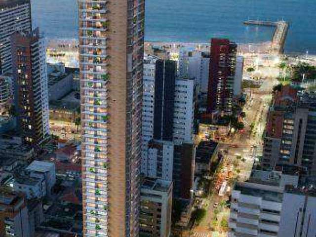 Apartamento com 1 dormitório à venda, 40 m² por R$ 553.152,60 - Meireles - Fortaleza/CE