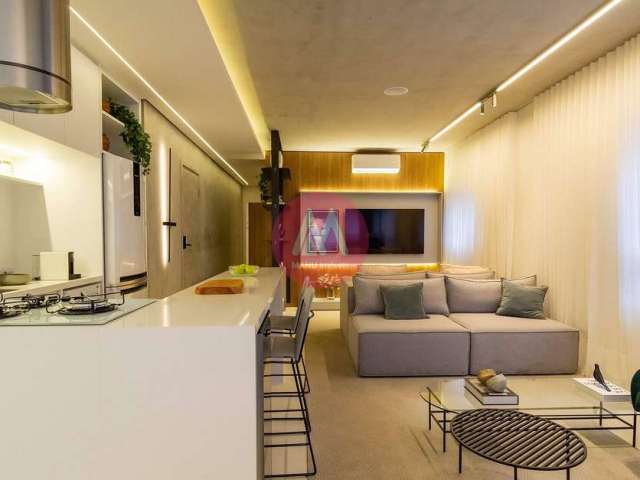 Apartamento à venda com 57m², 2 dormitórios sendo 1 suíte e 1 vaga, no Brooklin, São Paulo, SP