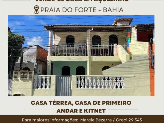 Três casas e um kitnet em açuzinho - oportunidade!!!