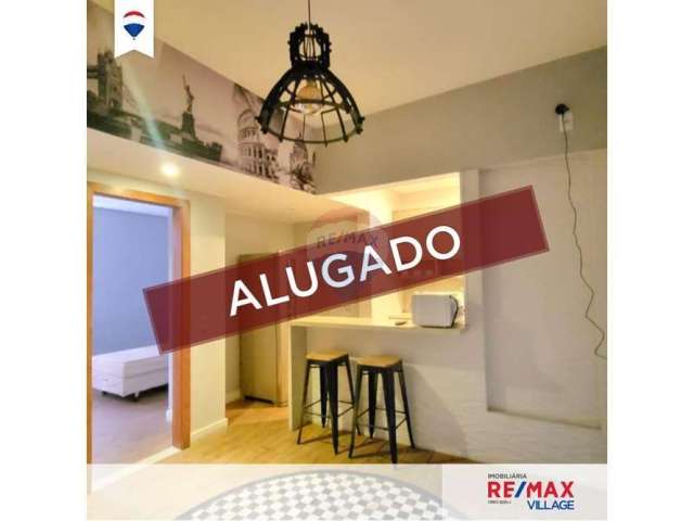 Aluguel: Apartamento Mobiliado e Moderno, com 38m²,  2 quartos, Elevador, no Centro da Cidade, na quadra proximo a Igreja Santa Teresa